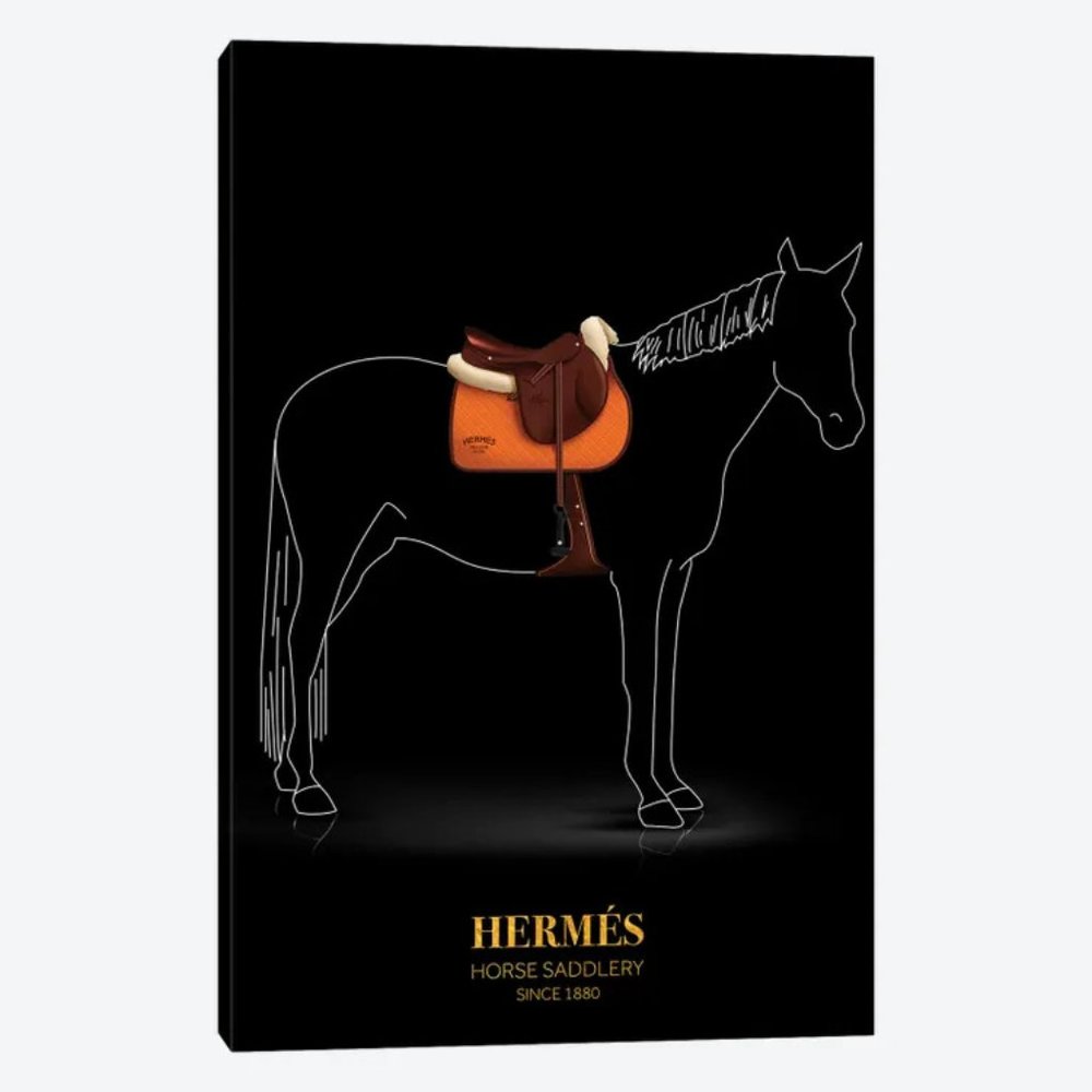 Hermes inspired canvas